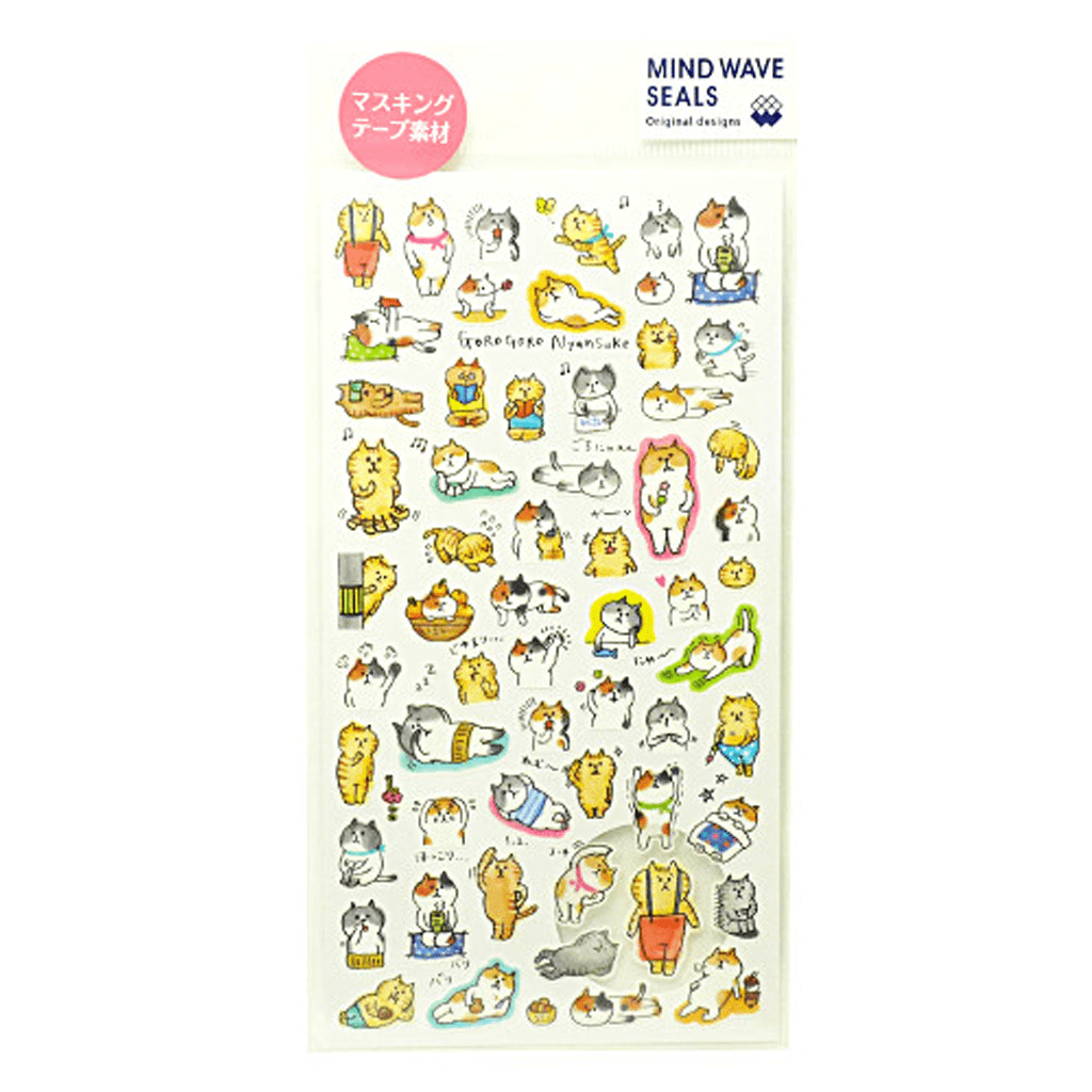 Mind Wave Sticker - Gorogoro Nyansuke Everyday
