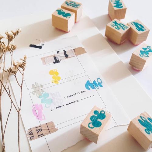 Kurukynki Shapes Rubber Stamp Set