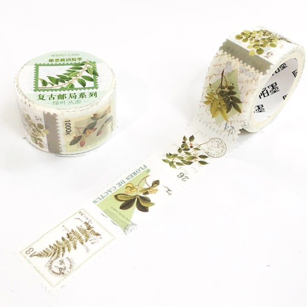 Mo Card Masking Tape - Floral Postage Stamp
