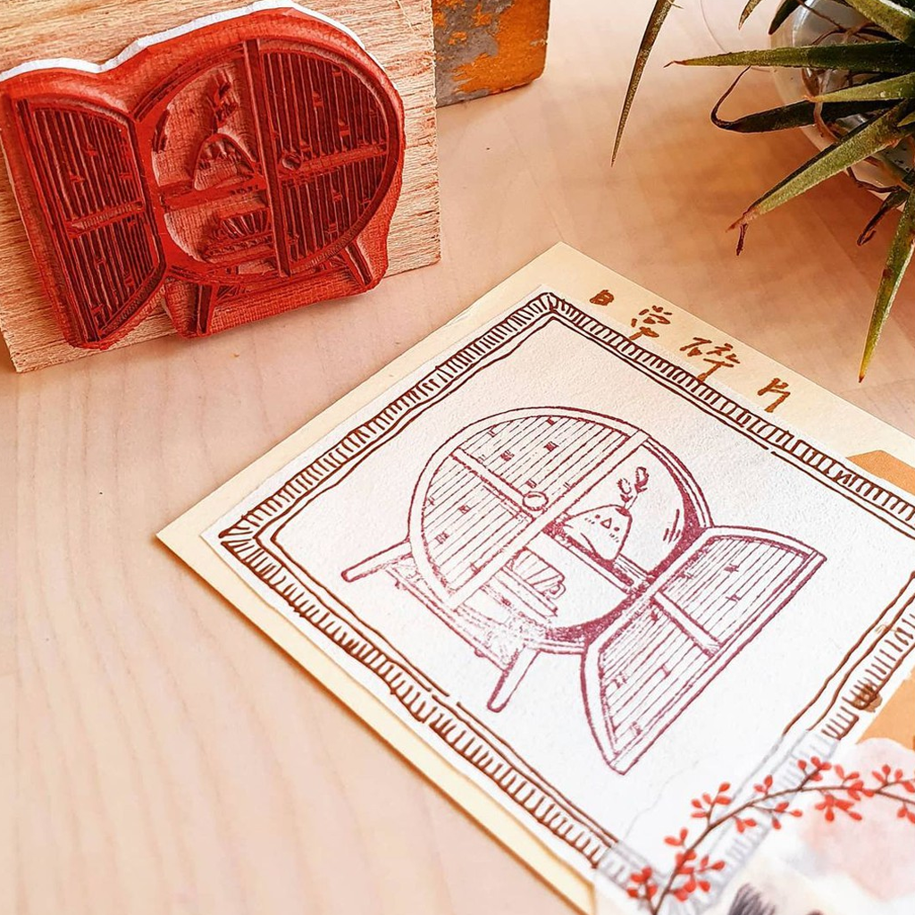 Elsi With Love Rubber Stamp Rattan Series