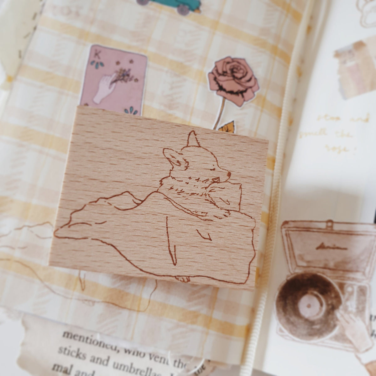 Emma Yeon Sleeping Dog Rubber Stamp