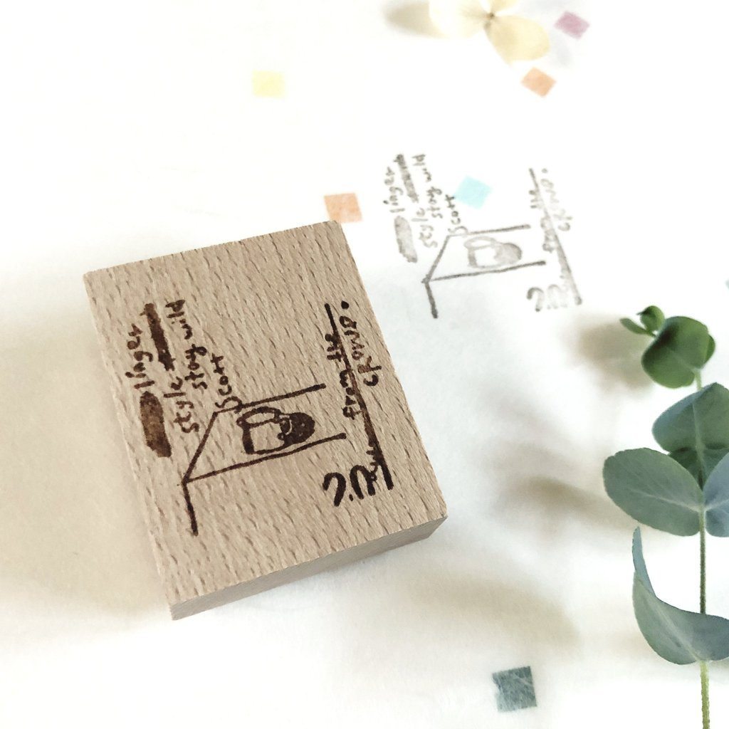 Emma Yeon Coffee Cup Rubber Stamp
