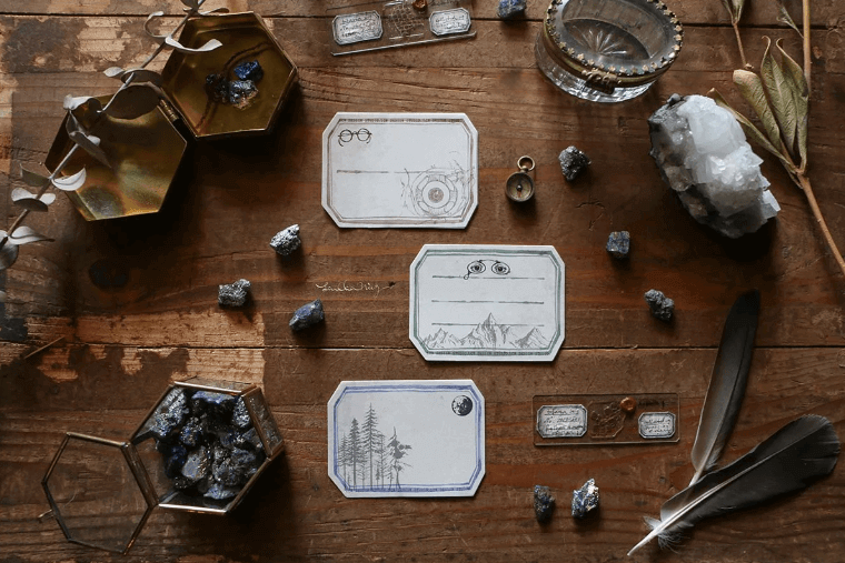 Lin Chia Ning Vintage Eyes Note Paper Set 30 Pcs