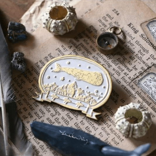 Lin Chia Ning Whale Metal Pin A