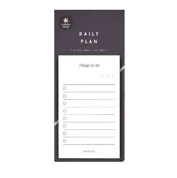 Suatelier Sticky Memo Daily Plan