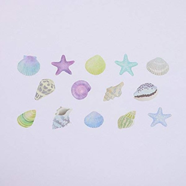 Bande Washi Roll Sticker Seashell Blue