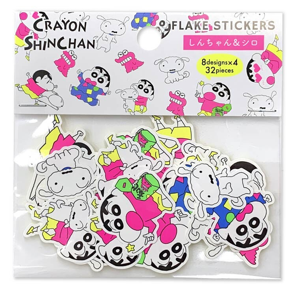 Active Corporation Crayon Shin-Chan Flake Sticker Shin-Chan &amp; Shiro