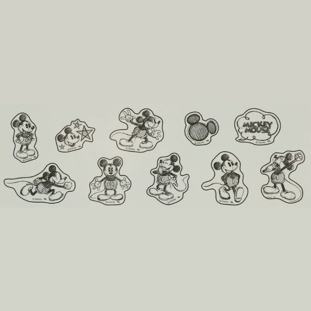 Mickey Mouse Flake Sticker Silhouette Drawing Sketch