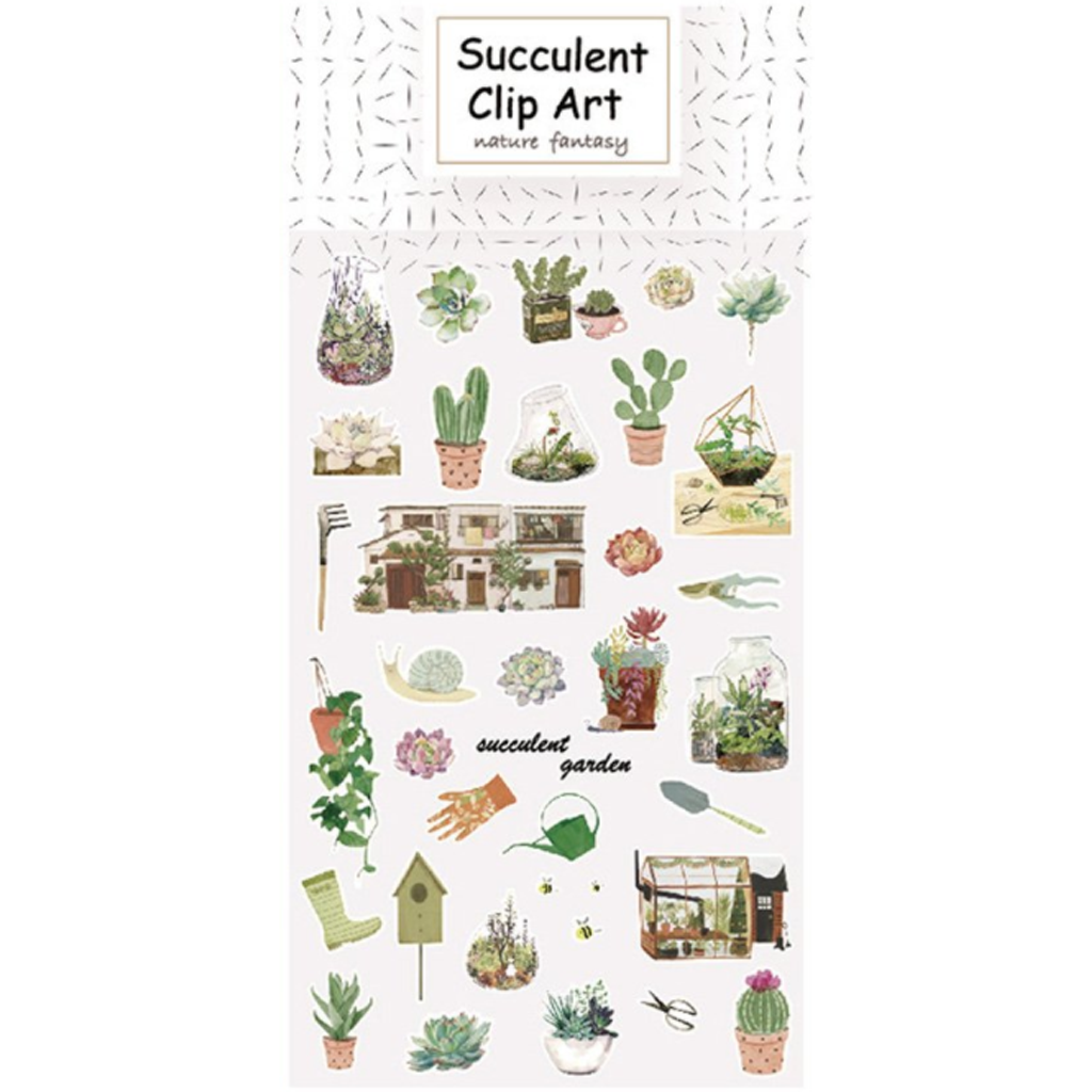 Succulent Clip Art Garden Sticker