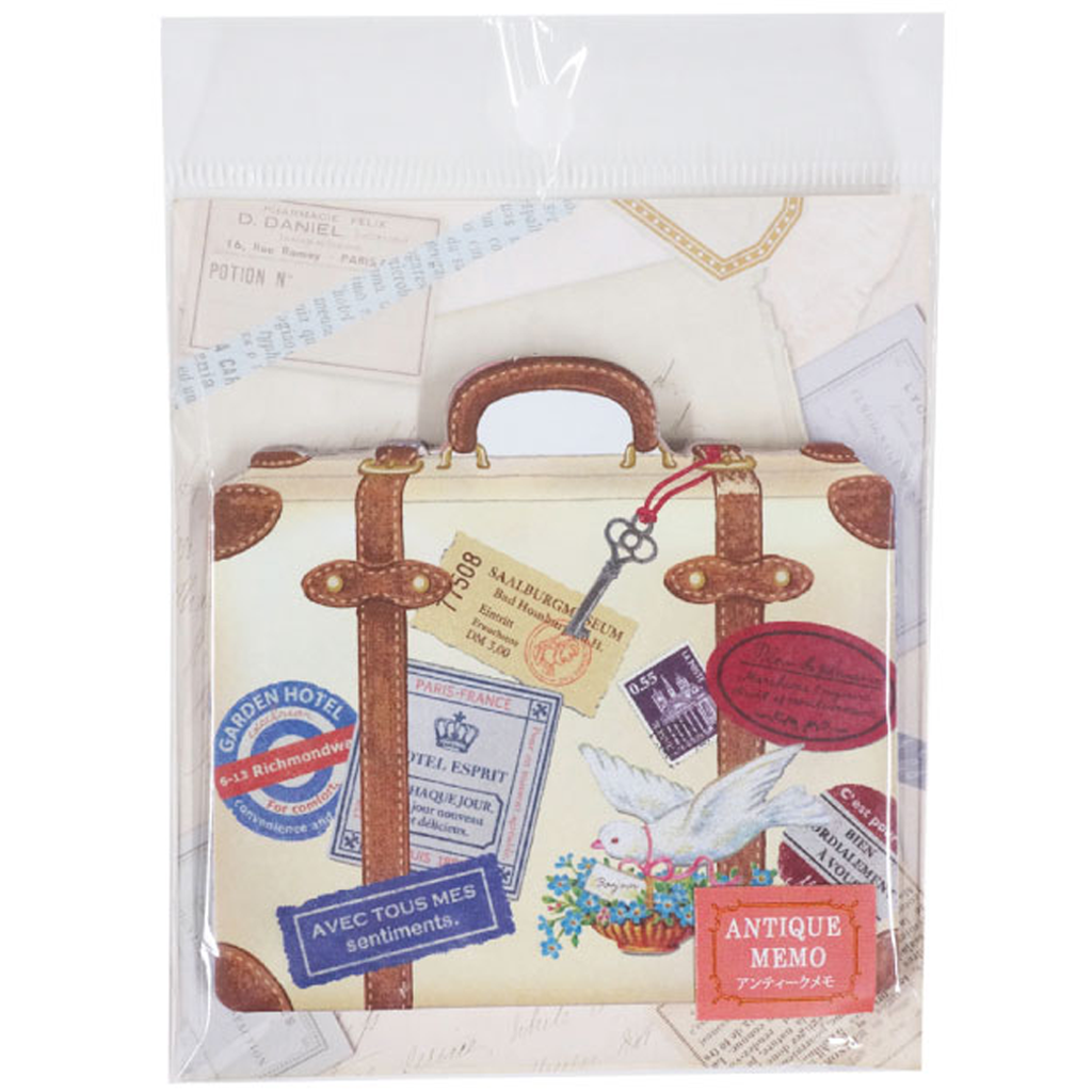 Amifa Sticky Notes Antique Memo Suitcase