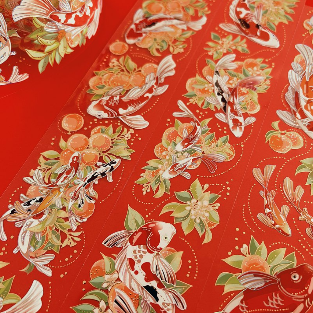 Studio VI Orange Good Luck Koi 123cm PET Sampler