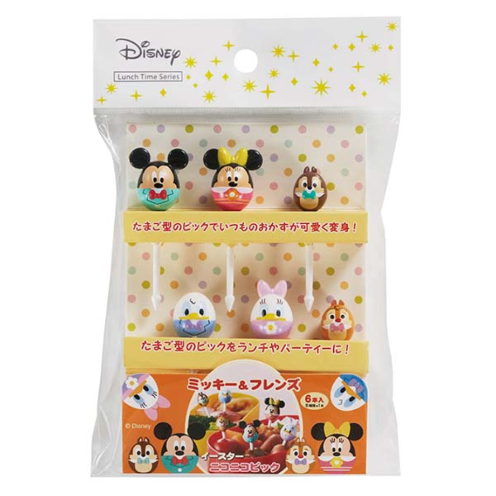 TORUNE Mickey & Friends Easter Bento Pick