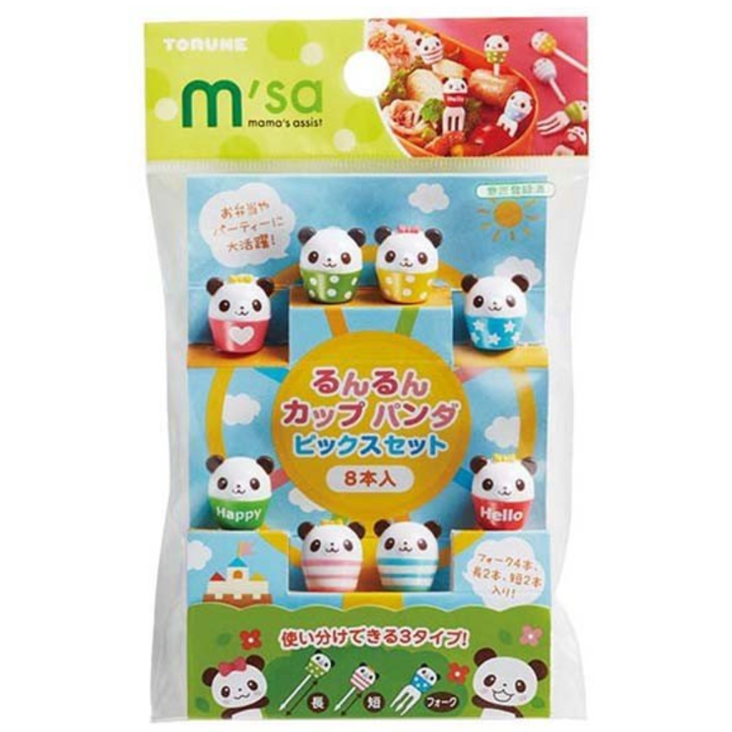 Cuppy Run-Run Bento Accessories Panda Picks & Forks