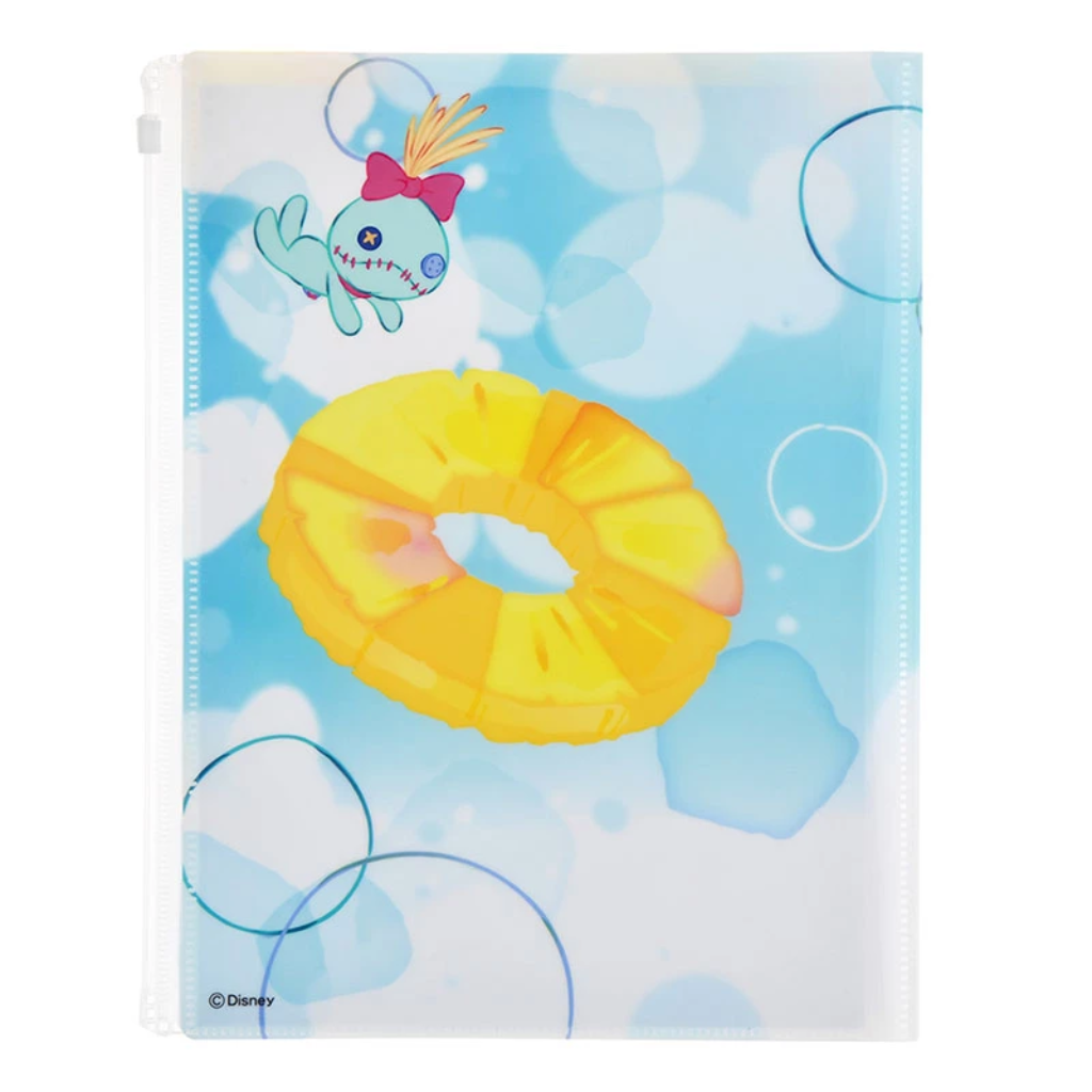 Disney Stitch &amp; Scrump Golden Pineapple A4 Folder