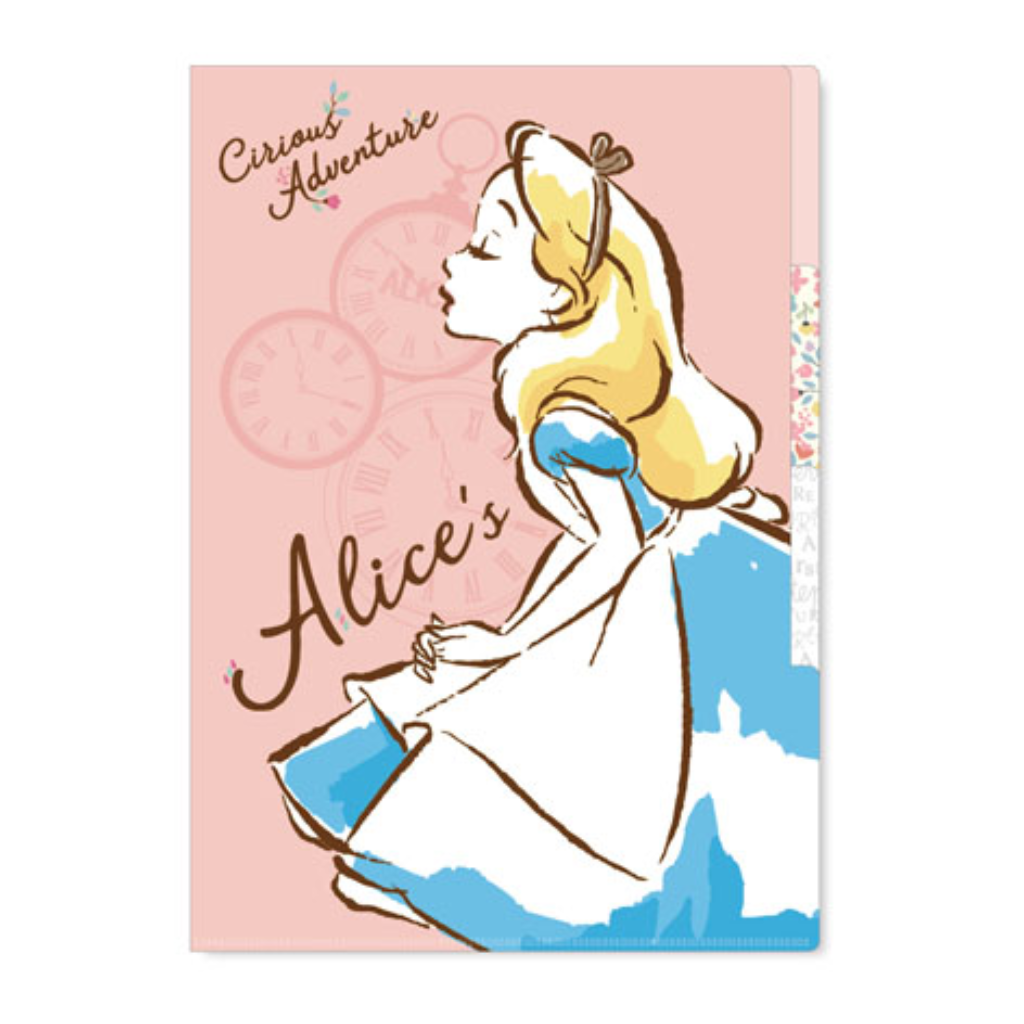 Disney Alice In Wonderland 3 Layer A4 Clear File
