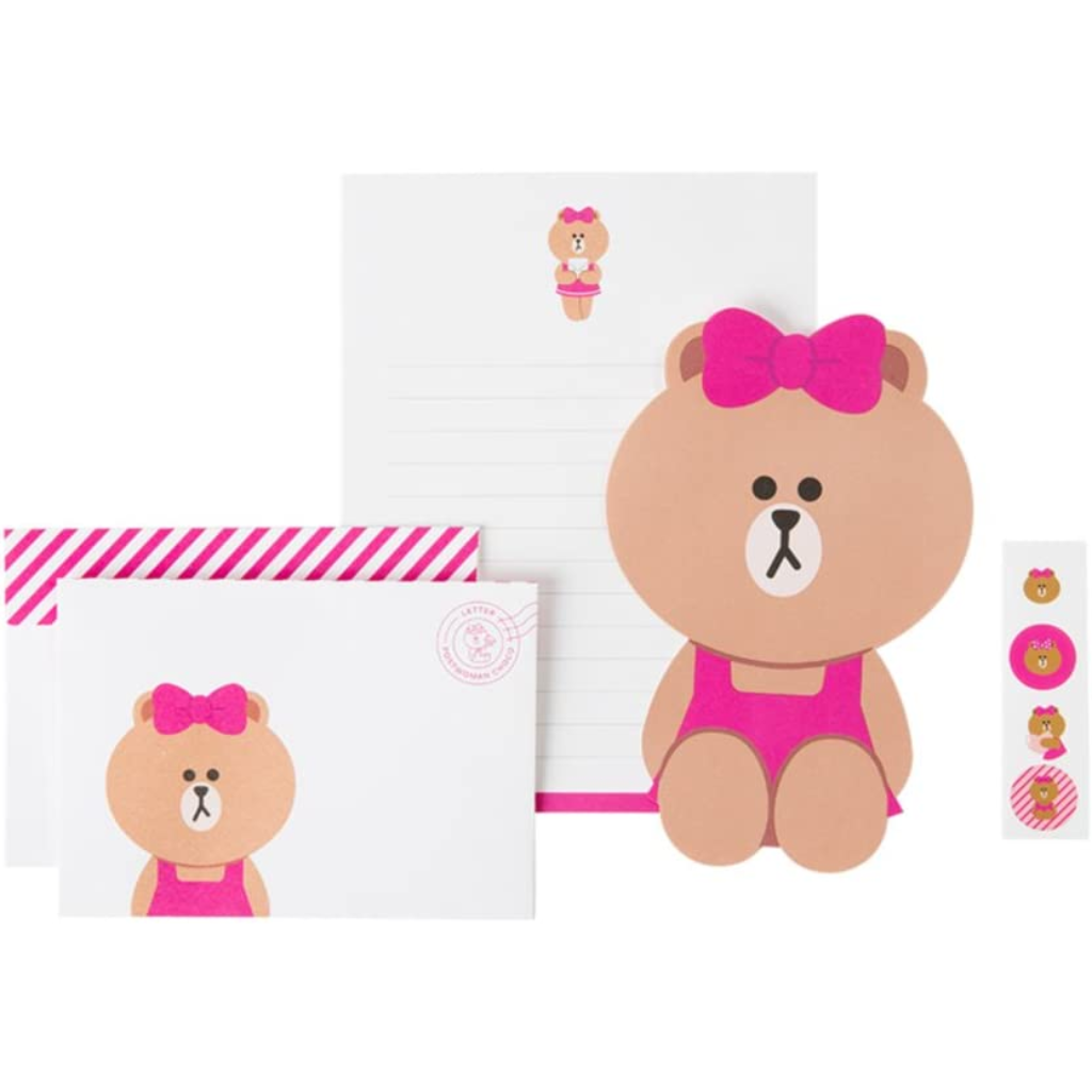 Line Friends Choco Letter Stationery Set