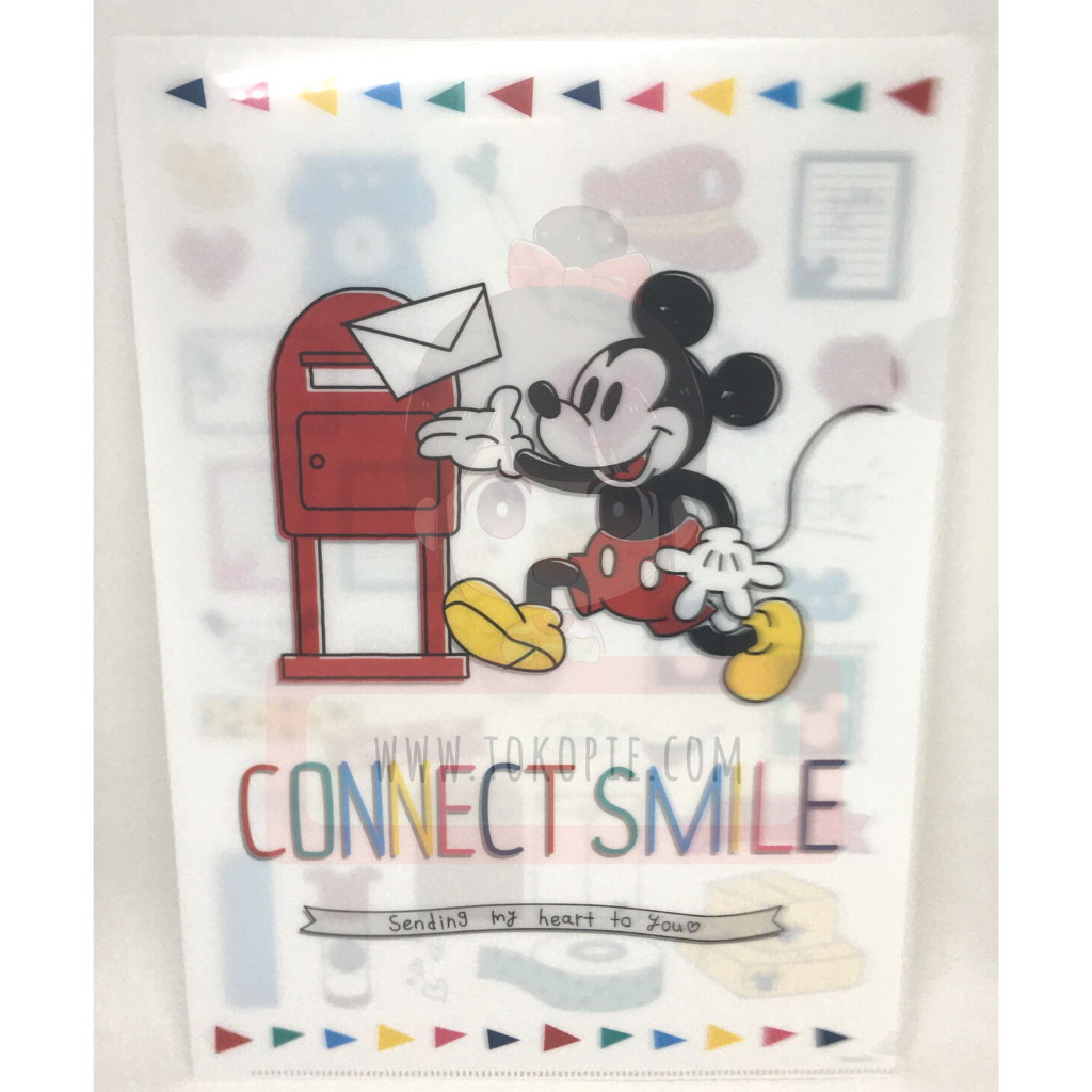 Disney Mickey Mouse Clear File 3-Piece Set