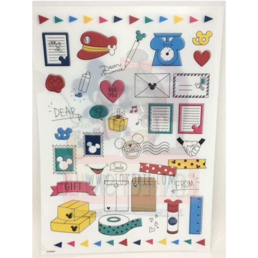 Disney Mickey Mouse Clear File 3-Piece Set
