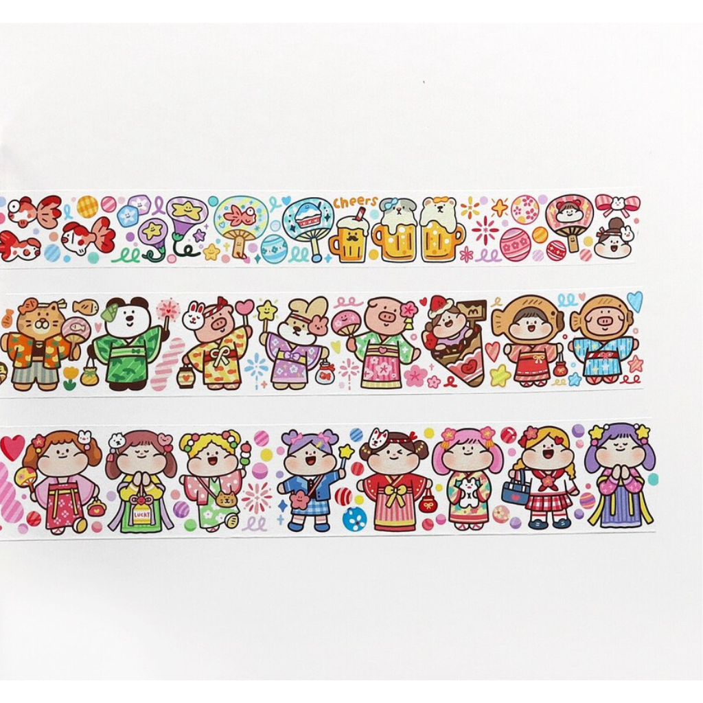 Meatball Summer Festival 99cm Washi Sampler