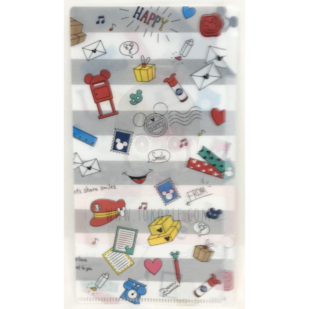 Disney Mickey Mouse Clear File 3-Piece Set