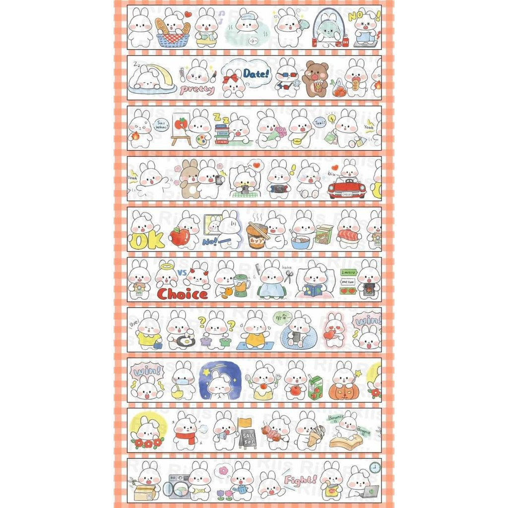 Riis Riis Washi Sampler White Rabbit Activity