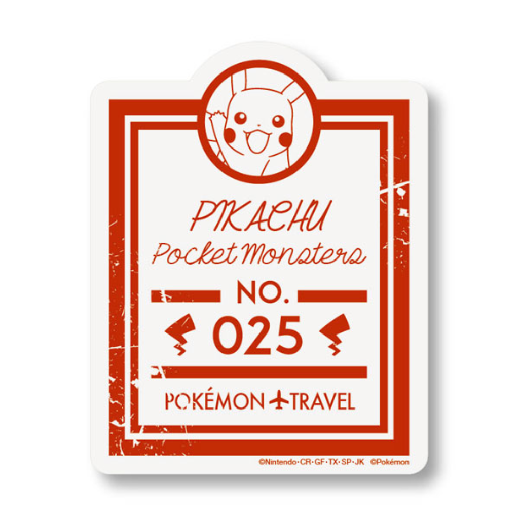 Pokemon Travel Luggage Label