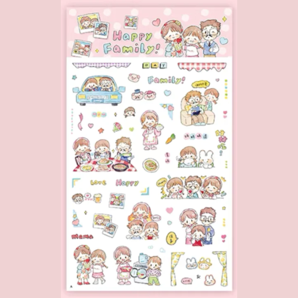 Molinta Happy Family Sheet Sticker