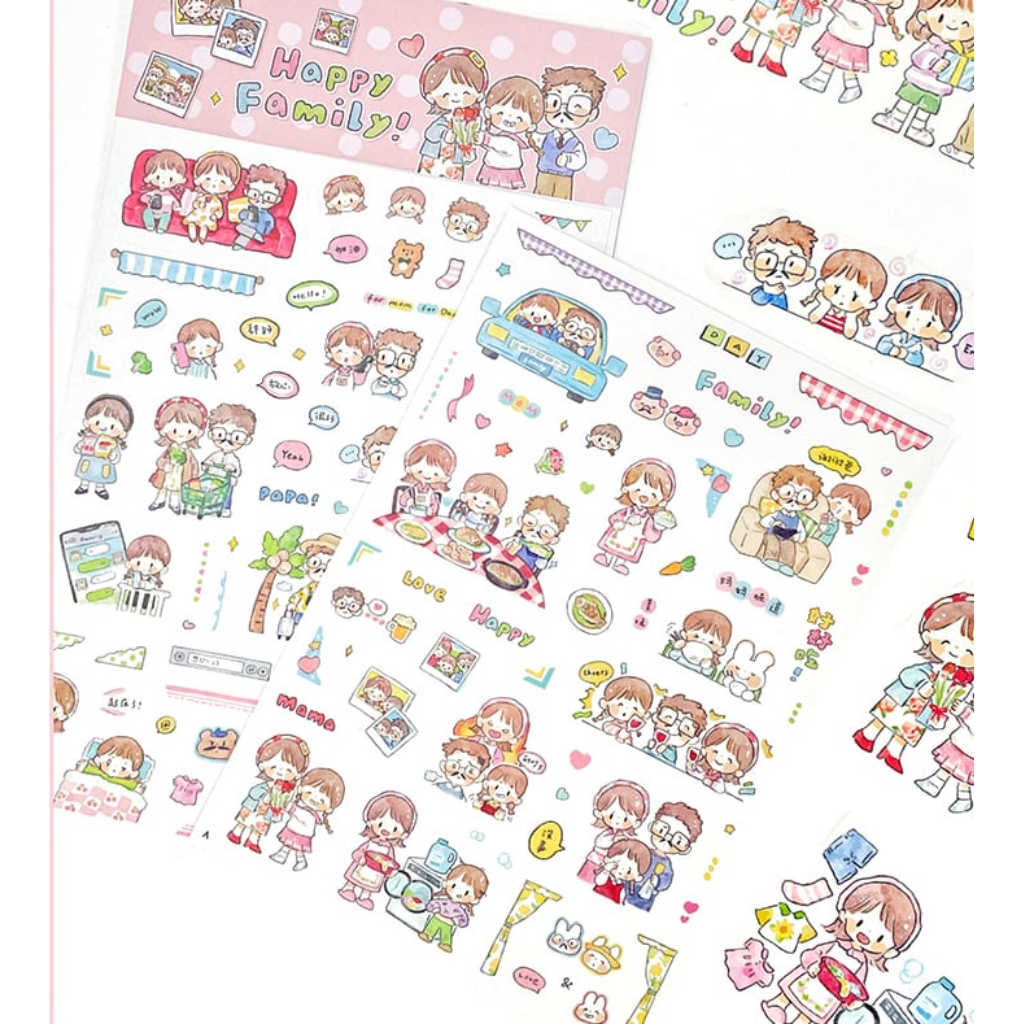 Molinta Happy Family Sheet Sticker
