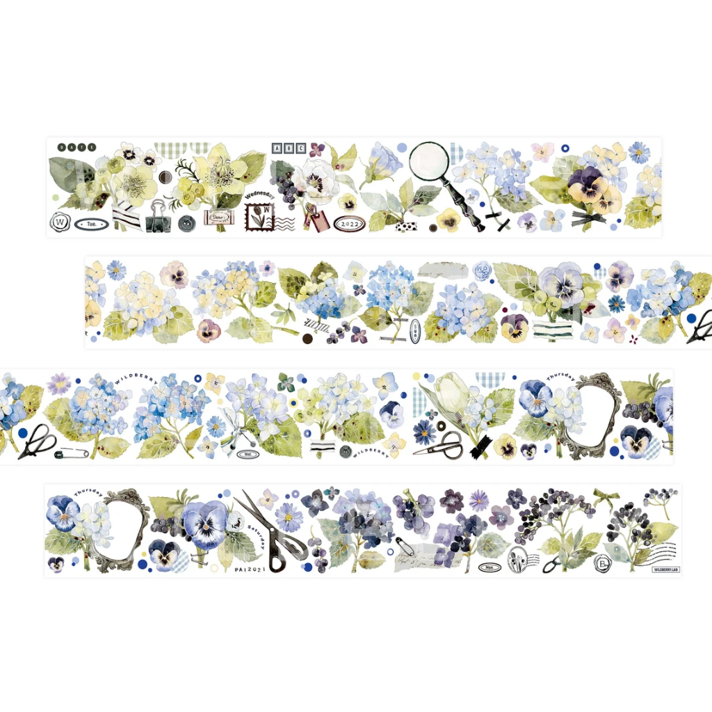 Berries &amp; Hydrangea 150cm Washi Sampler