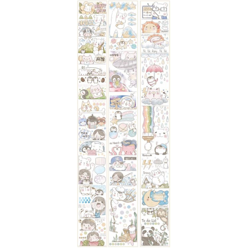 Lulu Penguin 90cm Happy Day Washi Sampler