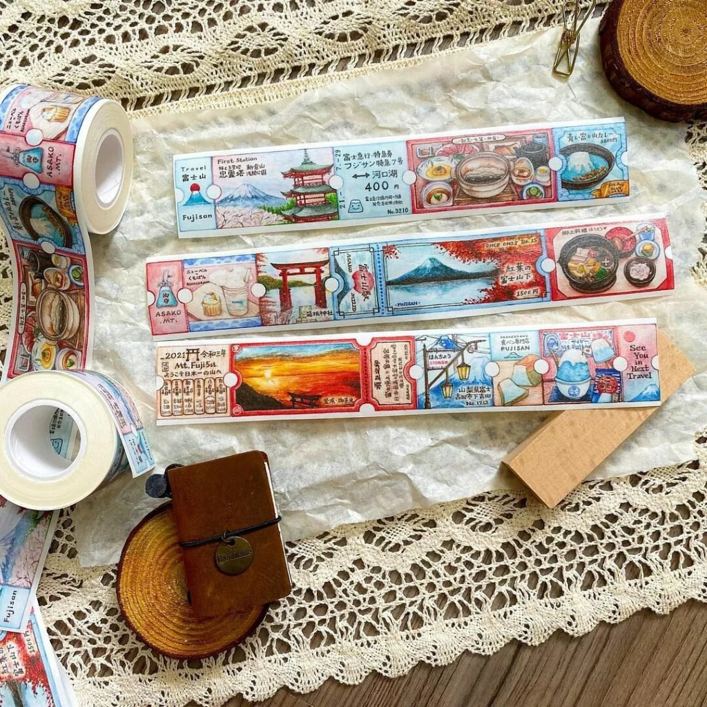 Asako&#39;s Illustration The Tickets Of Circus Show Washi Sampler