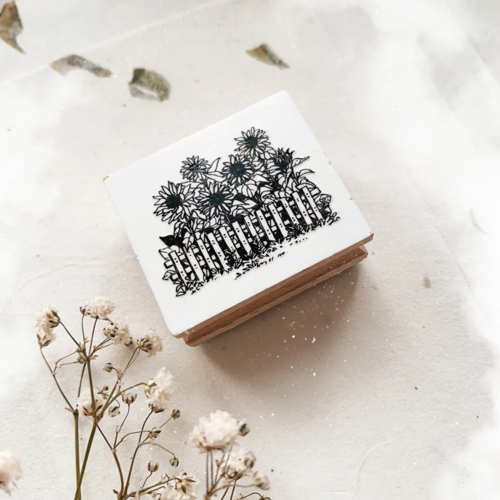 B.Book SunFlower Rubber Stamp