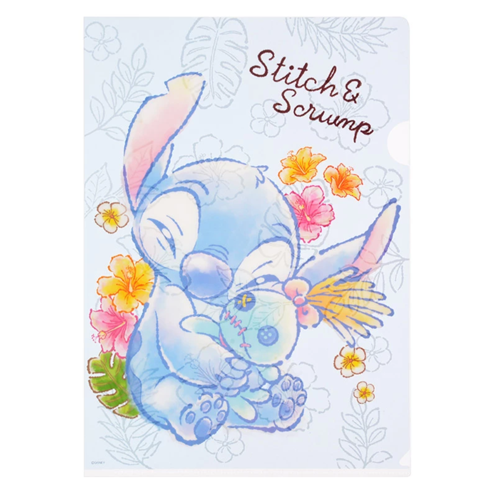 Disney Stitch &amp; Scrump Clear File Set