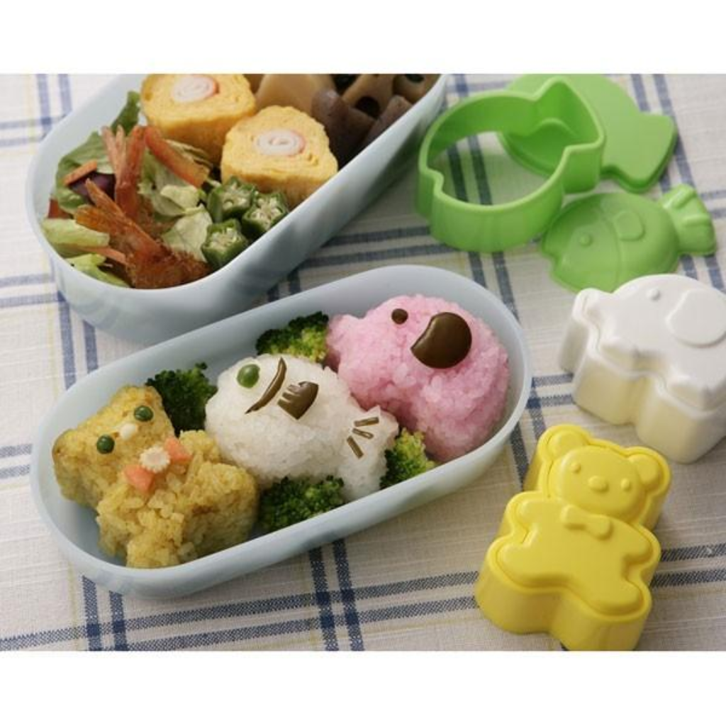 Torune Omusubikko Animal 3 Pieces Bento Molding