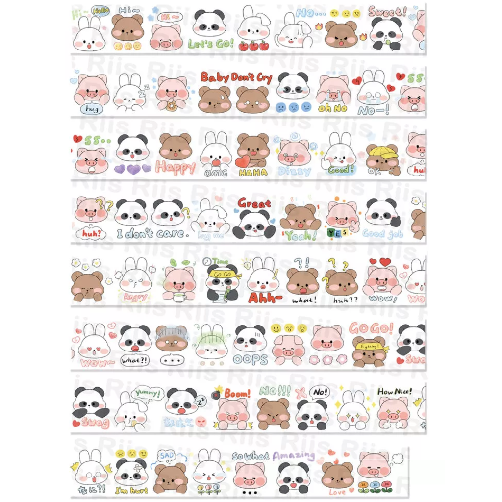 Riis Riis Cheer Zoo 156cm Washi Sampler