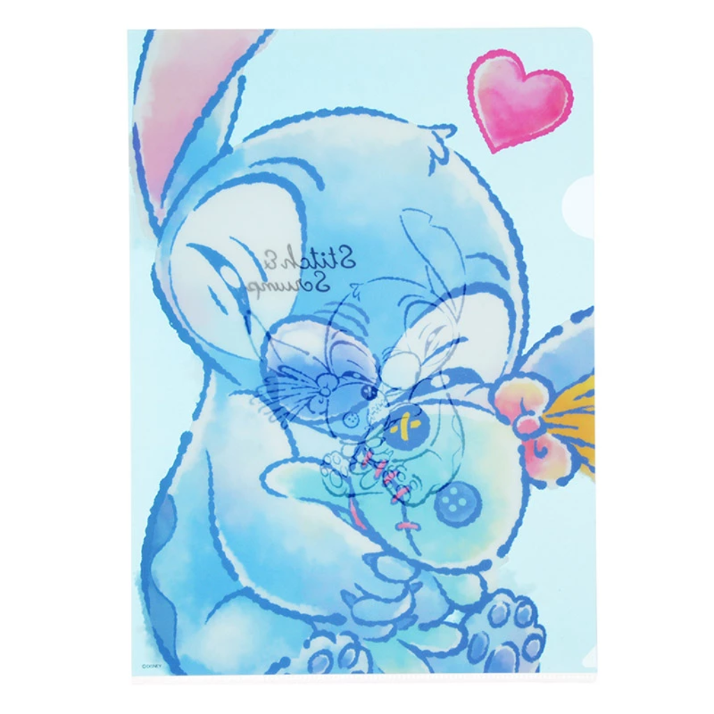 Disney Stitch &amp; Scrump Clear File Set