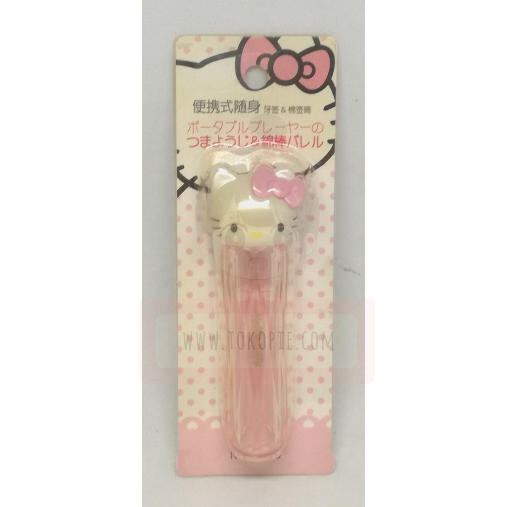 Sanrio Hello Kitty Toothpick &amp; Cotton Swab Barrel