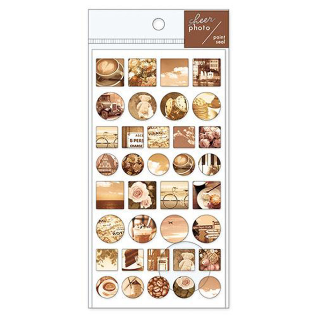 Mind Wave Sheer Photo Point Sticker Brown