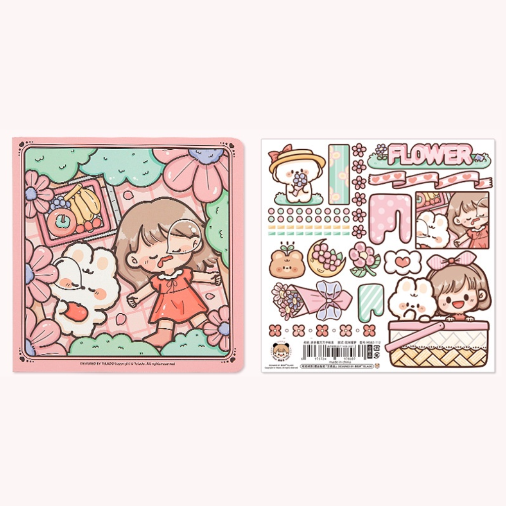 Telado Cute Handbook Notepad Dreams Between Flowers