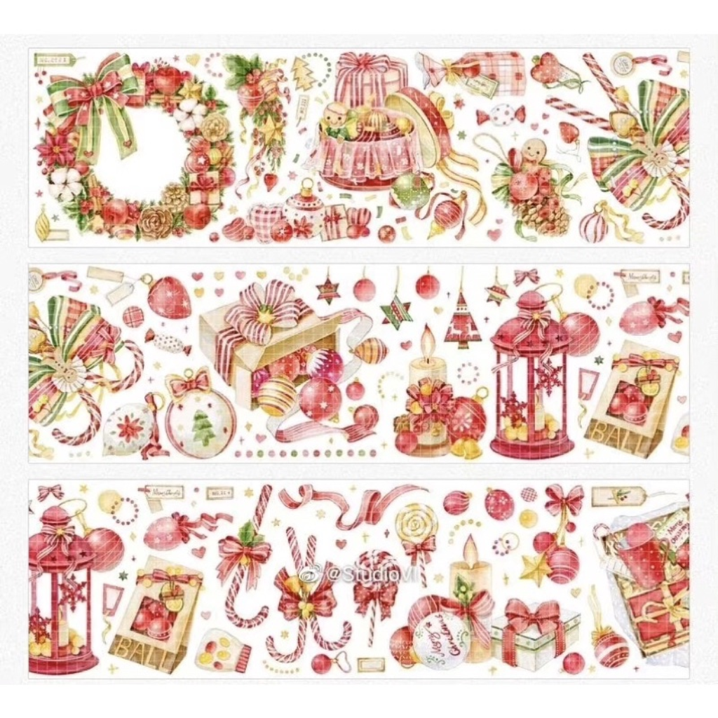 Merry Christmas Crystal PET Sampler