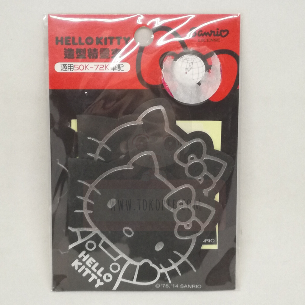 Sanrio Black Card Pocket Clip-S Hello Kitty