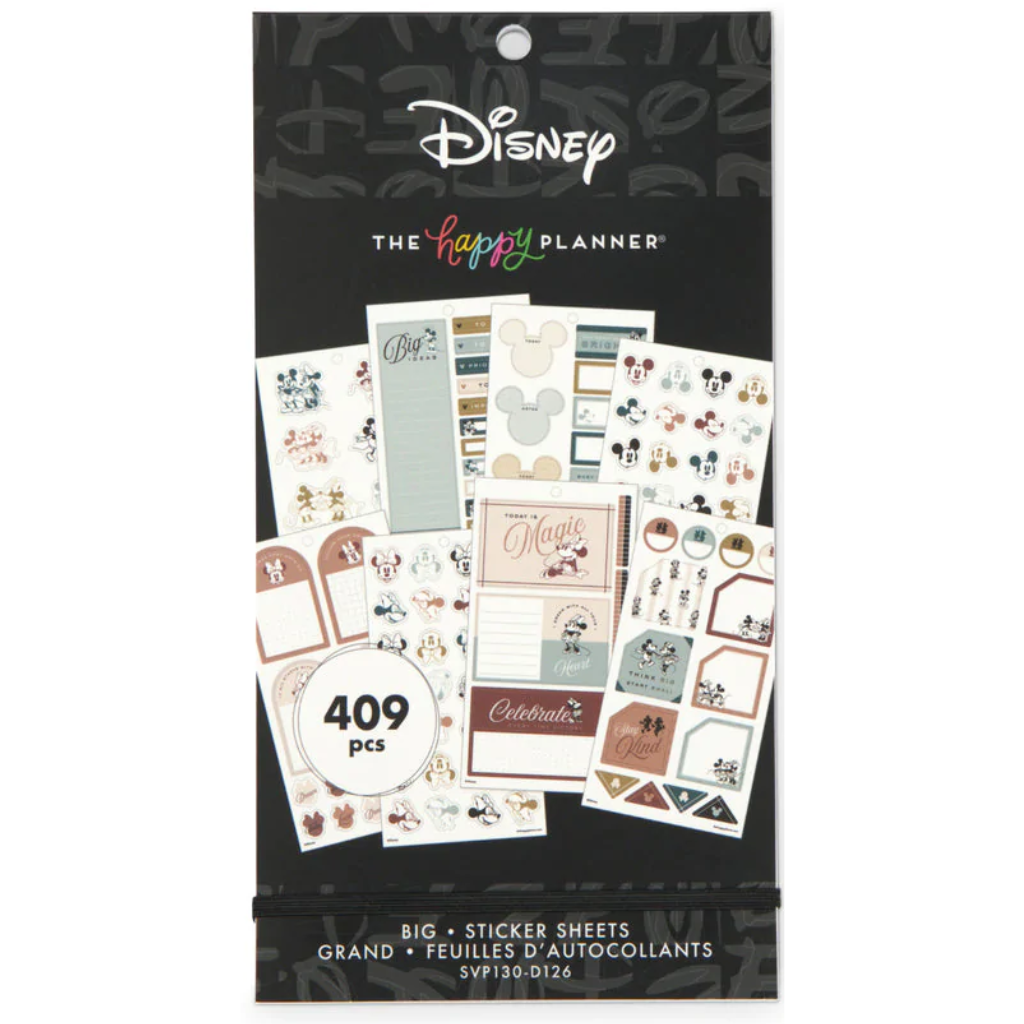The Happy Planner Disney Mickey Mouse & Minnie Mouse Farmhouse Value Pack Stickers Big