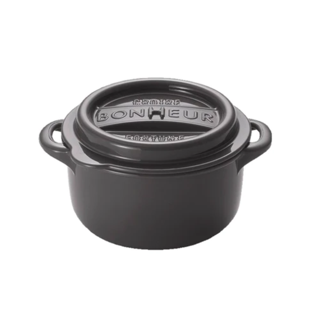 Bonheur Lunch Pot 150ml Dark Gray
