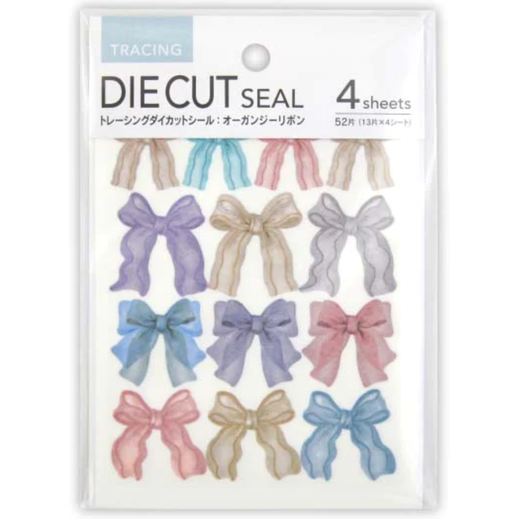Kyowa Tracing Die Cut Sticker Organdy Ribbon