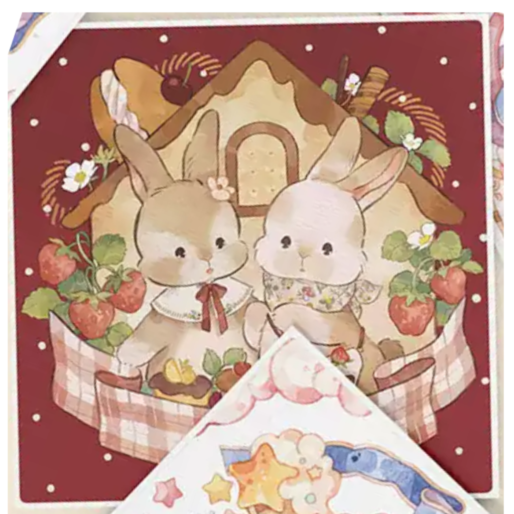 Warm Forest Rabbit Sealing Sticker Sampler