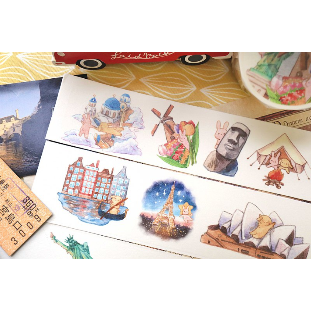 Maruco Art Bunny Around The World Washi Sampler