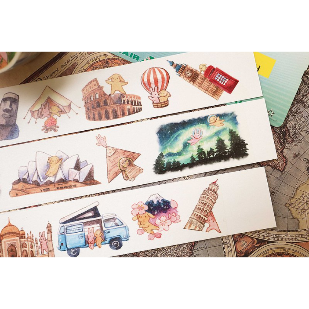 Maruco Art Bunny Around The World Washi Sampler