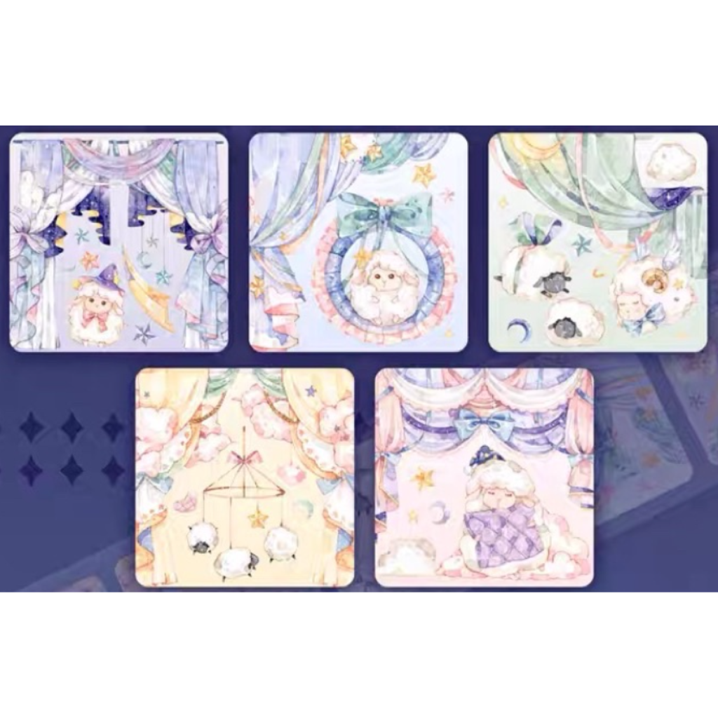 Cute Sheep Sealing Sticker Sampler