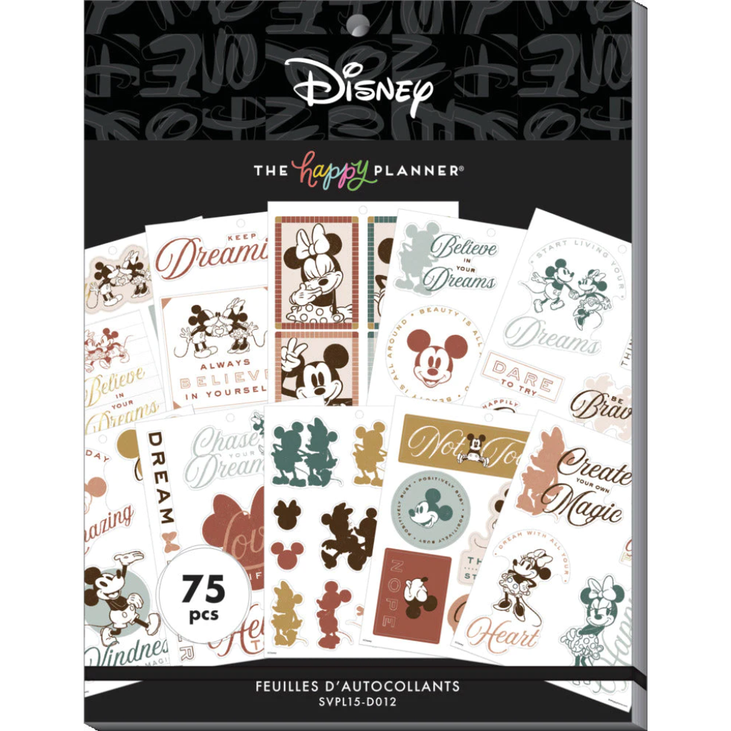 The Happy Planner Disney Mickey Mouse &amp; Minnie Mouse Farmhouse Large Value Pack Stickers