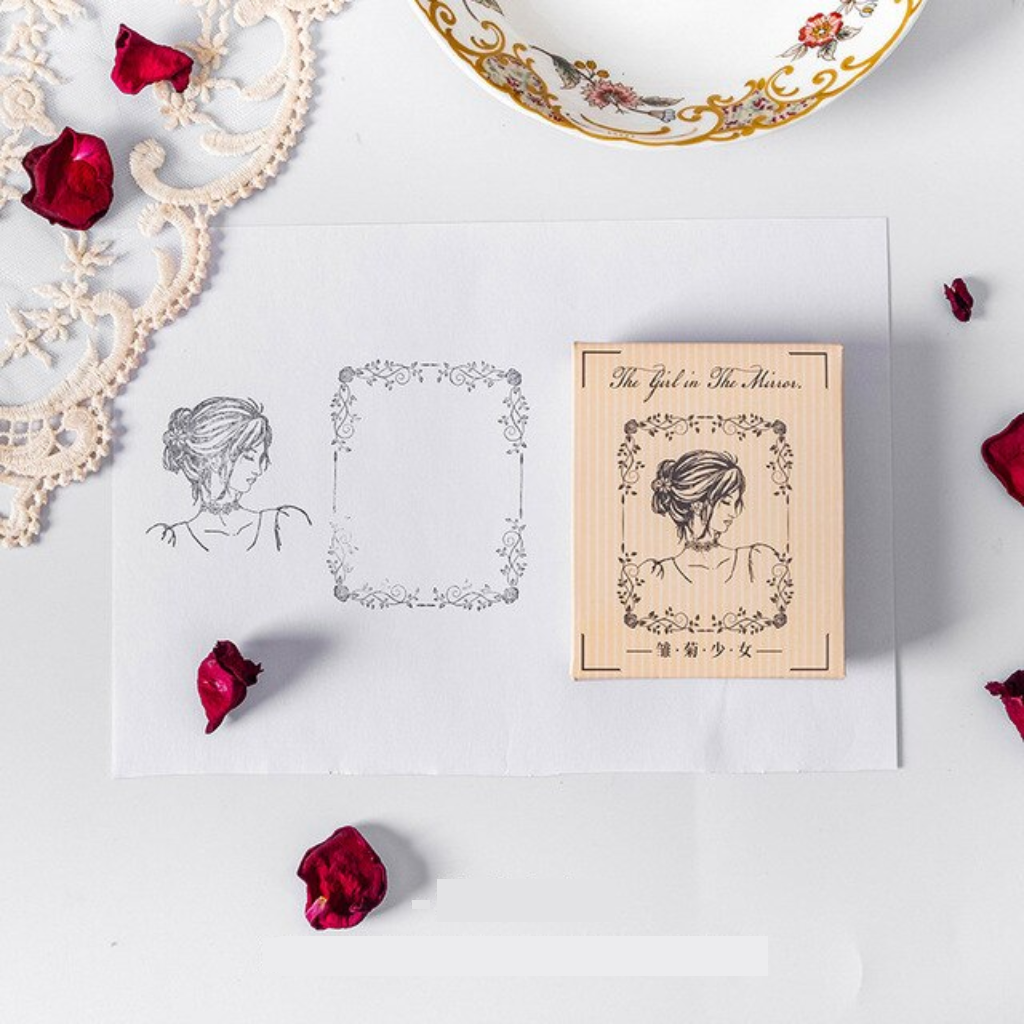 The Girl in The Mirror Acrylic Stamp
